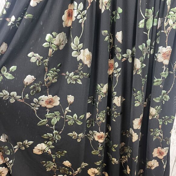 Current Air Anthropologie Dress XS Green Floral Maxi CottageCore Peasant Regency - Picture 7 of 15